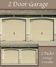 Load image into Gallery viewer, Household Essentials Hinge IT Premium Carriage House Handle & Hinge 6 pc. Black Garage Door Magnet
