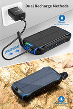 Load image into Gallery viewer, Solar Charger 26800mAh, Solar Power Bank, Portable Charger Battery Pack with 3 Outputs & 2 Inputs(Micro USB & Type-C) Huge Capacity Backup Battery Compatible Smartphone, Tablet and More