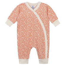 Load image into Gallery viewer, Grow by Gerber Baby Girls Organic 3-Pack Coverall Set, Green/Ivory/Orange, 3-6 Months