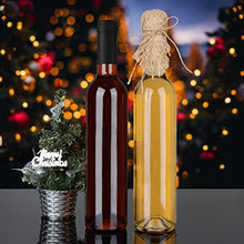 Load image into Gallery viewer, GUANENA 12 Pack 16oz Clear Glass Bottles with Cork Lids and PVC Shrink Capsules, 500 ml Empty Home Brewing Wine Bottles with Funnel for Sparkling Wine, Juice, Kombucha, Beverages
