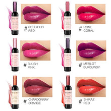 Load image into Gallery viewer, 6 Colors Lip Gloss Set Wine Lipstick Matte Long Lasting Waterproof Lip Tint Set Lip Stain