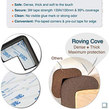 Load image into Gallery viewer, Roving Cove Baby Safety Edge Corner Guards, Child Proofing Furniture Bumper, Table Protectors, 3M Pre-Taped Corners, Safe Edge Corner Cushion, 20.4 ft (18 ft Edge + 8 Corners), Onyx Black, Heavy-Duty