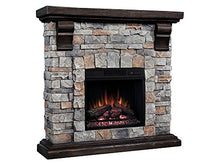 Load image into Gallery viewer, Classic Flame Pioneer Stone Electric Fireplace Mantel Package, Brushed Dark Pine - 18WM10400-I601