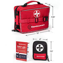 Load image into Gallery viewer, Surviveware Large First Aid Kit & Added Mini Kit for Trucks, Car, Camping and Outdoor Preparedness