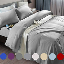 Load image into Gallery viewer, SONORO KATE Bed Sheet Set Super Soft Microfiber 1800 Thread Count Luxury Egyptian Sheets Fit 18 - 24 Inch Deep Pocket Mattress Wrinkle and Hypoallergenic-6 Piece (Grey, Queen)