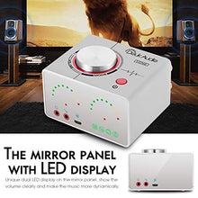Load image into Gallery viewer, Bluetooth 5.0 Power Amplifier 2 Channel Stereo Mini Hi-Fi Integrated Amp 2.0 Wireless Audio Receiver for Home Speakers Headphone 50W x 2 with USB (Nobsound Tone, Silver)