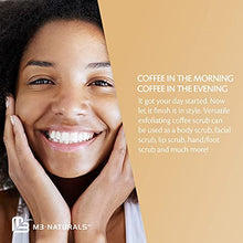 Load image into Gallery viewer, M3 Naturals Arabica Coffee Body Scrub with Collagen & Stem Cell - Exfoliating Body Scrubber & Face Cleanser - Fight Skin Care Appearance - Cellulite, Fine Line, Stretch Mark & Spider Veins 12 oz
