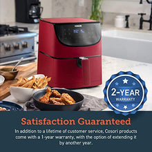 Load image into Gallery viewer, COSORI Air Fryer(100 Recipes, Rack & 4 Skewers),3.7QT Electric Hot Air Fryers Oven Oilless Cooker, 11 Presets, Preheat & Shake Reminder, LED Touch Digital Screen, Nonstick Basket, 1500W, Red