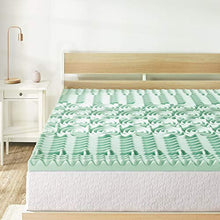 Load image into Gallery viewer, Best Price Mattress 1.5 Inch 5-Zone Memory Foam Mattress Topper, Calming Aloe Vera Infusion, CertiPUR-US Certified, Twin