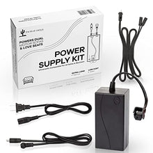 Load image into Gallery viewer, Dual Motor Power Supply Kit - Universally Compatible Power Supply for Electric Reclining Furniture - with Y Splitter Extension Cord & 2-Pin Connector - 29V 2A Adapter for Loveseats, Chairs and Sofas