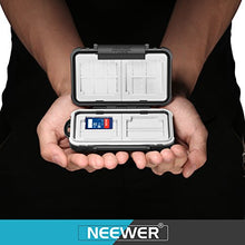 Load image into Gallery viewer, Neewer 14 Slots Memory Card Case Holder, Durable Waterproof Anti-Shock Storage Protector Card Box for 10 Micro SD Cards/10 TF Cards/2 CF Cards and 4 SD Cards/4 XD Cards/2 CF Cards (Black)