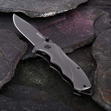 Load image into Gallery viewer, Heavy Pocket Knife for Men Best Spring Assisted Knife Folding Knife with Glass Breaker and Pocket Clip - Tactical Knofe - Camping Hunting Hiking Fishing EDC Survival Boy Scout Knife Gifts for Men 6495