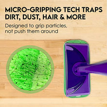 Load image into Gallery viewer, Turbo Mops Reusable Floor Mop Pads - Pack of 2, Machine Washable, 12-inch Microfiber Mop Refills - Compatible with Swiffer Wet Jet - Household Cleaning Tools