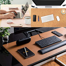 Load image into Gallery viewer, Aothia Office Desk Pad, Natural Cork & PU Leather Dual Side Large Mouse Pad, Laptop Desk Table Protector Writing Mat Easy Clean Waterproof for Office Work/Home/Decor (Gray,31.5" x 15.7")