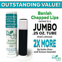 Load image into Gallery viewer, Banish Chapped Lips Emu Oil Lip Balm for Severe Dry Lips Jumbo Tube