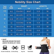 Load image into Gallery viewer, Nebility Women Waist Trainer Belt Tummy Control Waist Cincher Sport Waist Trimmer Sauna Sweat Workout Girdle Slim Belly Band(XS,Black)