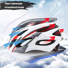 Load image into Gallery viewer, Shinmax Bike Helmet, CPSC/CE Certified Adjustable Light Bicycle Helmet Men&Women Road and Mountain Bicycle Helmet with Visor&Rear Light Met Specialized Cycling Helmet for Adult