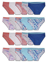 Load image into Gallery viewer, Fruit of the Loom Girls' Cotton Bikini Underwear Multipacks, 20 Pack-Fashion Assorted, 14