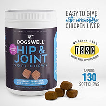 Load image into Gallery viewer, DOGSWELL Hip and Joint Supplement for Dogs - Soft Chews with Glucosamine, Chondroitin, MSM, Boswellia & Turmeric, 1 Pound