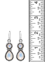 Load image into Gallery viewer, Moonstone Solid 925 Sterling Silver Drop Dangle Earrings