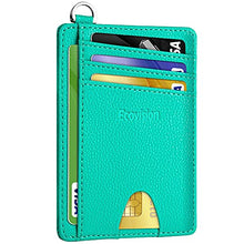 Load image into Gallery viewer, EcoVision Slim Minimalist Front Pocket Wallet, RFID Blocking Credit Card Holder Wallet with Detachable D-Shackle for Men Women