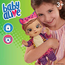 Load image into Gallery viewer, Baby Alive Rainbow Wildcats Doll, Tiger, Accessories, Drinks, Wets, Tiger Toy for Kids Ages 3 Years and Up, Brown Hair (Amazon Exclusive)