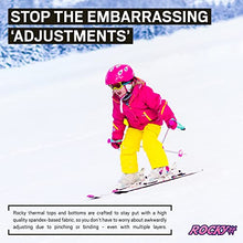 Load image into Gallery viewer, Rocky Thermal Underwear For Girls (Thermal Long Johns Set) Shirt & Pants, Base Layer w/Leggings/Bottoms Ski/Extreme Cold (Christmas - Large)