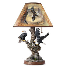 Load image into Gallery viewer, Lamp: Treetop Majesty Bald Eagle Lamp by The Bradford Exchange