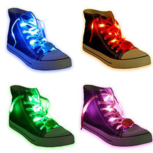 Load image into Gallery viewer, Acmee 6 Pair LED Shoelaces - High Visibility Soft Nylon Light Up Shoelace with 3 Modes in 6 Colors for Night Safety Running Biking, Or Cool Disco Party, Cosplay, Hip-hop Dance