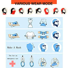 Load image into Gallery viewer, Farvahar Persian Symbol Face Cover Seamless Bandanas Neck Gaiter Scarf White