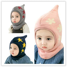 Load image into Gallery viewer, Baby Girls Boys Winter Hat Scarf Earflap Hood Scarves Skull Caps