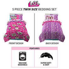 Load image into Gallery viewer, Kitchen Designers Franco Kids Bedding Super Soft Comforter and Sheet Set with Sham, 5 Piece Twin Size, LOL Surprise