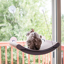 Load image into Gallery viewer, K&H PET PRODUCTS EZ Mount Cat Scratcher Kitty Sill Cradle & Refill - Perfect Cardboard Cat Toy and Sunny Lounge Spot in One Complete Kitty Sill Cradle Black/Cardboard 11 X 20 X 2 Inches