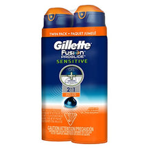 Load image into Gallery viewer, Gillette Fusion ProGlide Sensitive 2 in 1 Shave Gel, Active Sport, Pack of 2, 12 oz each