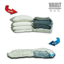 Load image into Gallery viewer, Vacuum Storage Bags | 14 PACK | 5 X JUMBO, 3 X LARGE, 3 X MEDIUM, 3 X SMALL | 80% MORE STORAGE for Clothes Blankets Duvets & Much More | Works with Any Vacuum Cleaner FREE Hand-Pump For Travel
