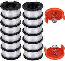 Load image into Gallery viewer, AF100 Replacement Spool for Black and Decker AF-100-3ZP AF-100-BKP,30-Foot,0.065-Inch,(AF-1003ZP) fits GH900 GH600 GH610 String Trimmer 30ft 0.065" Trimmer Line Replacement Spool Refills (12 + 2 )