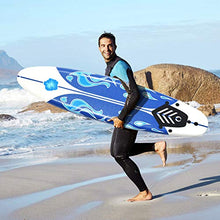 Load image into Gallery viewer, GYMAX Surfboard, 6' Body Board with Removable Fins & Protective Leash, Non-Slip Surfing Board for Surfing, Fishing Water Yoga