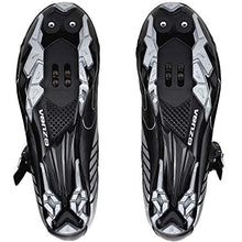 Load image into Gallery viewer, Venzo Mountain Men's Bike Bicycle Cycling Shoes - Compatible with Shimano SPD Cleats - Good for Spin Cycle, Off Road and MTB Buckle Strap + Multi-Use Pedals & Cleats - Size 8