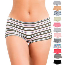 Load image into Gallery viewer, Alyce Intimates 12 Pack High Waisted Cotton Boyshort
