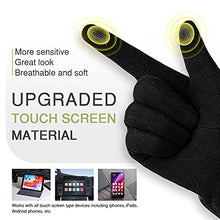 Load image into Gallery viewer, Womens Winter Warm Gloves, Touchscreen Texting Fleece Lined Windproof Driving Gloves Hand Warmer By Alepo (Black&Burgundy-L)