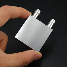 Load image into Gallery viewer, Water Cooling Block 40x40mm Aluminum for Liquid Water Cooler Heat Sink System Silver for CPU Graphics Radiator Heatsink (2 Pack)