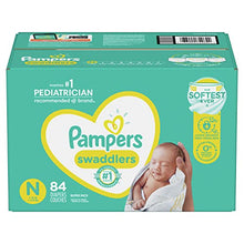 Load image into Gallery viewer, Diapers Newborn/Size 0 (< 10 lb), 84 Count - Pampers Swaddlers Disposable Baby Diapers, Super Pack (Packaging May Vary)