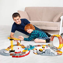 Load image into Gallery viewer, 226pcs Construction Themed Race Tracks Set, Flexible Trains Tracks With 2 Race Trucks, Toy Cars Set for 2 3 4 5 6 7 Years Old Child Kids Boys and Girls, Road Race Playset for Christmas Birthday Gift