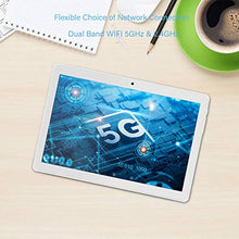 Load image into Gallery viewer, Android Tablet 10 Inch, 5G WiFi Tablet, 16 GB Storage, GMS Certified, Android 8.1 Go, Dual Camera, Bluetooth, GPS, OTG - Silver