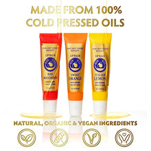 Load image into Gallery viewer, Natural Lip Balm Made of Olive, Jojoba, Cocoa, Almond and Rose oil, Lip Repair for Dry Chapped Lips, Lip Butter Moisturizer for Cracked Lips, Moisturizing Lip Care for Women and Men (3 Pack)