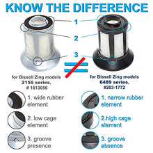 Load image into Gallery viewer, HQRP 2-Pack Dirt Cup Filter Assembly compatible with Bissell 6489, 64892, 64894 Bagless Canister Vacuum Cleaner, parts 203-1772 203-1532 Replacement