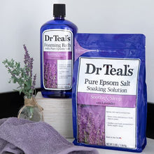 Load image into Gallery viewer, Dr Teal’s Foaming Bath with Pure Epsom Salt, Soothe & Sleep with Lavender, 34 fl oz, Purple