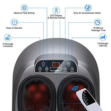 Load image into Gallery viewer, Foot Massager with Heat, MUJERBAY Shiatsu Foot Massager Machine, Full-Cover Air Compression Deep Kneading Foot Massager, for Plantar Fasciitis Feet Massager, Fit Up to Size 12 masajeador de pies