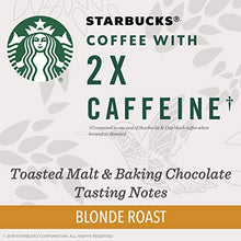 Load image into Gallery viewer, Starbucks Blonde Roast Coffee K-Cups with 2X Caffeine | Coffee Pods for Keurig Brewers | 1 Box (10 Pods)