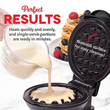 Load image into Gallery viewer, Dash Mini Maker Waffle Maker + Griddle, 2-Pack Griddle + Waffle Iron - Black